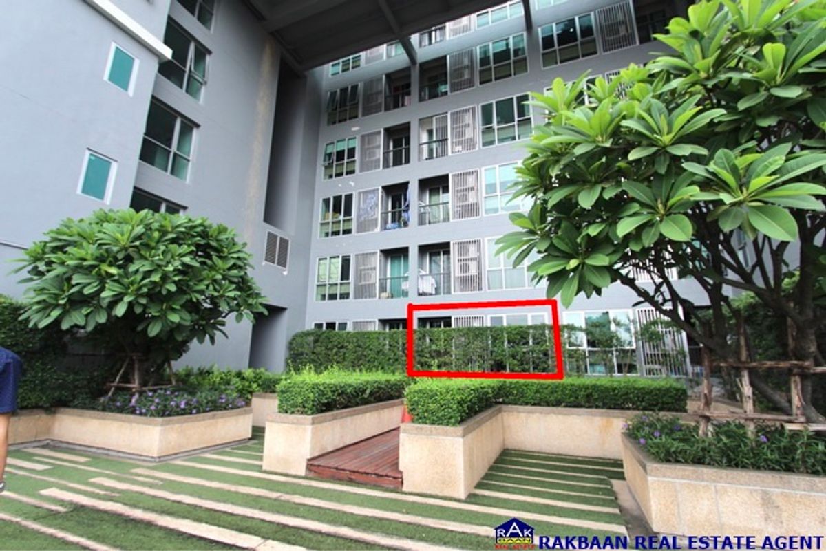 For SaleCondoSapankwai,Jatujak : Condo for sale, Rythum, Phahon-Ari Rhythm, PHAL-ARI, Floor 12A 35.68 sq.m., 1 bedroom, 1 bathroom, full room in front of a beautiful garden.