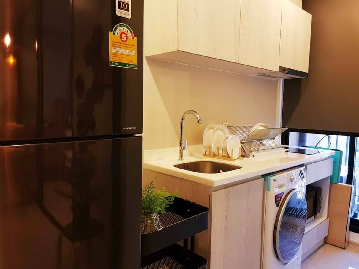 For RentCondoRama9, Petchburi, RCA : For rent ✨ Life Asoke ✨ Fully furnished and equipped with electrical appliances, near MRT