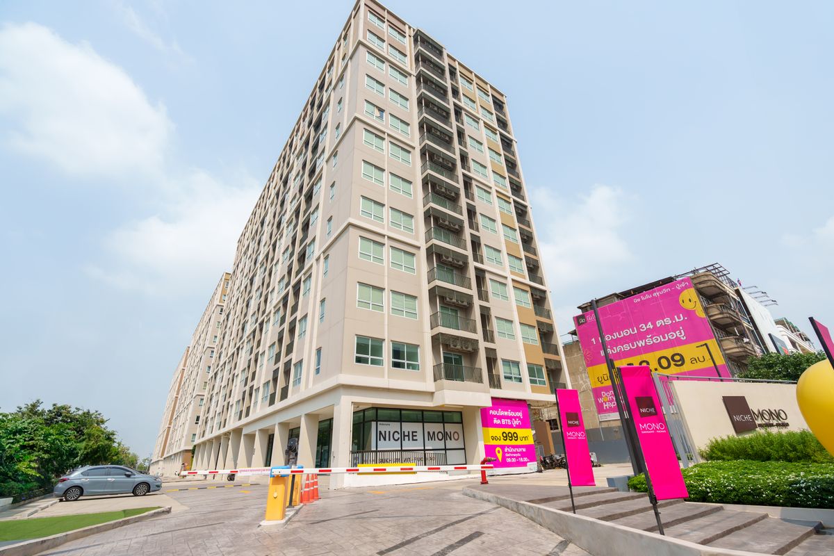 For RentCondoSamut Prakan,Samrong : ✨ Condo for rent, ready to stay in the Nich Monochang Sukhumvit Project - Grandfather Chao, fully decorated in a new room, good location next to BTS Grandfather 