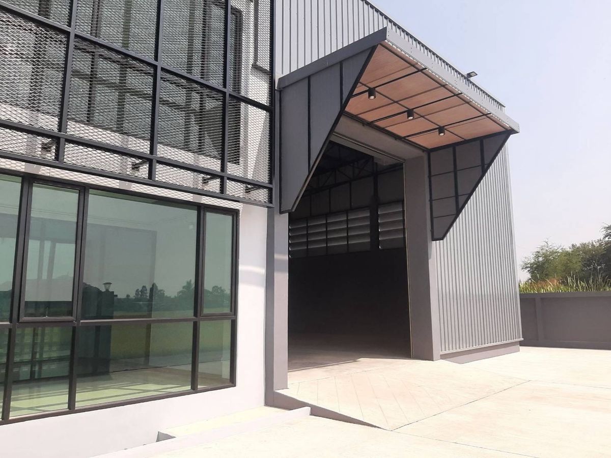 For RentFactoryPathum Thani,Rangsit, Thammasat : For rent, Purple area Factory, Lam Luk Ka, Khlong 9, beautiful, clean, ready to move 