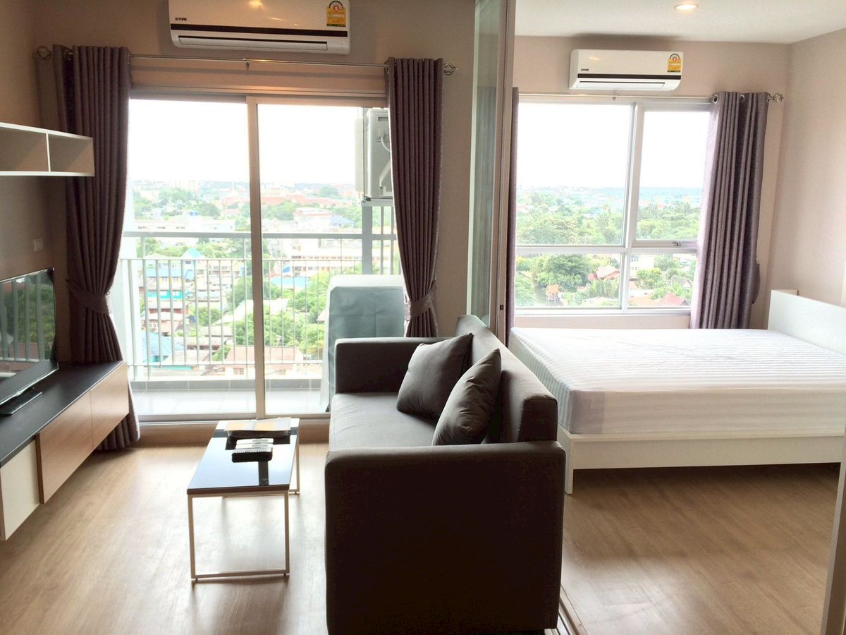 ให้เช่าคอนโดท่าพระ ตลาดพลู วุฒากาศ : ให้เช่า The Tempo Grand Sathon-Wutthakat 1 ห้องนอน 31 ตร.ม. ตึกA วิวคลอง ตกแต่งครบ พร้อมอยู่