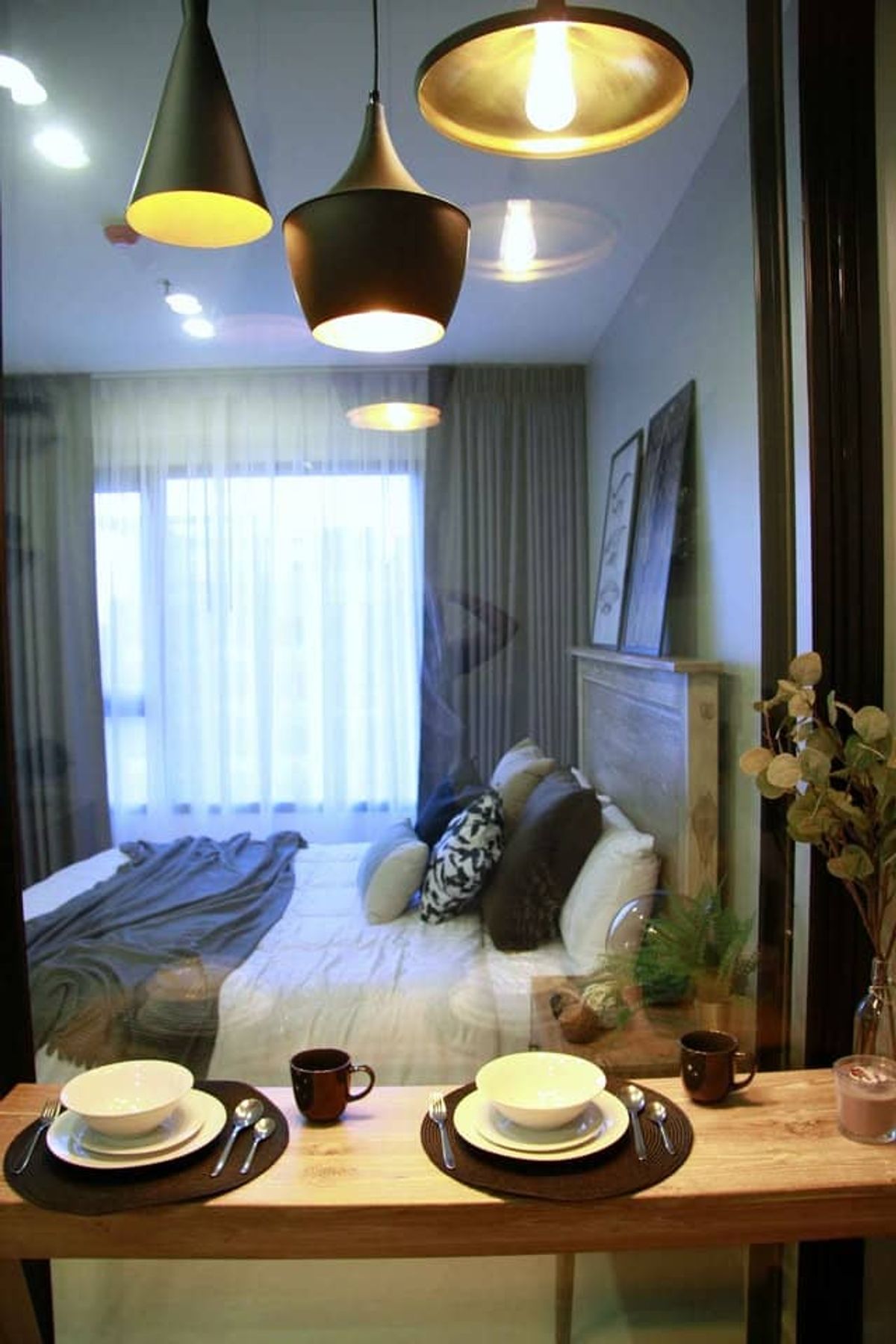 For RentCondoRama9, Petchburi, RCA : For rent ✨ Life Asoke ✨ Fully furnished and equipped with electrical appliances, near MRT