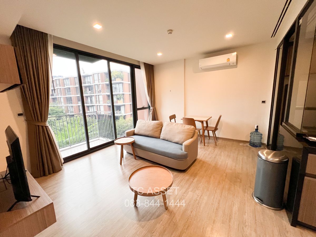 For RentCondoOnnut, Udomsuk : 🔥For Rent! Mori Haus 1 Bedroom 46.26 Sq.M., 5th Floor, Inner Pool & Garden View, Fully Furnished🔥Only 29,000 Baht!