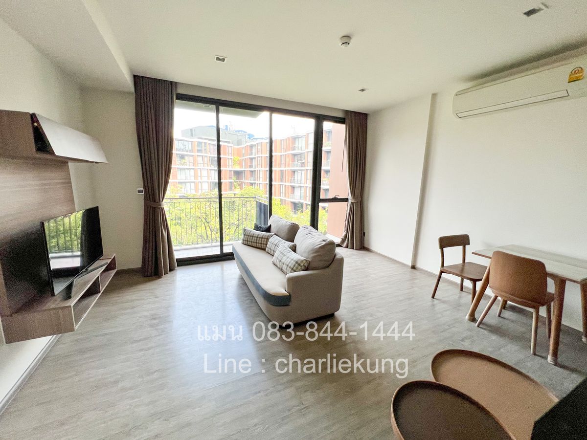 ให้เช่าคอนโดอ่อนนุช อุดมสุข : 🔥For Rent! Mori Haus 1 ห้องนอน 46.26 ตรม ชั้น 5 วิวสวน และวิวสระ  มีอ่างอาบน้ำ 🔥เพียง 25,000 บาท!