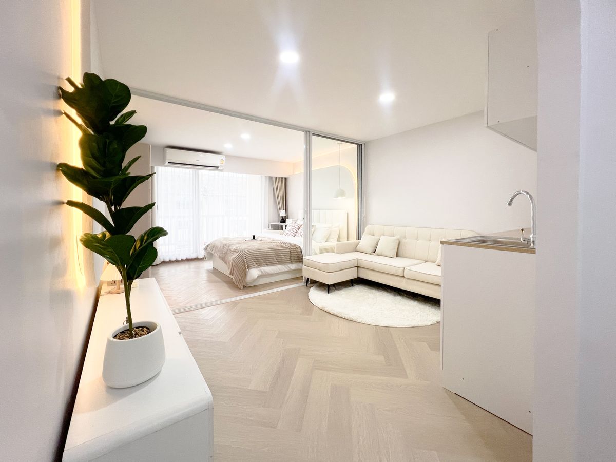 For SaleCondoLadprao101, Happy Land, The Mall Bang Kapi : Do not buy now, regret bad !!!! This price does not come often. Ladprao Condo Low Rise 32 sqm. The room barrier is ready.