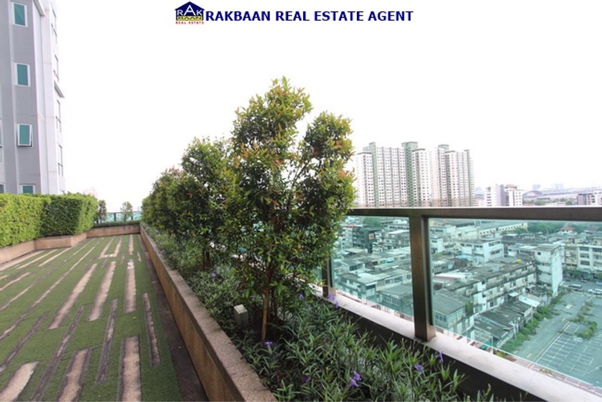 For SaleCondoSapankwai,Jatujak : Condo for sale, Rythum, Phahon-Ari Rhythm, PHAL-ARI, Floor 12A 35.68 sq.m., 1 bedroom, 1 bathroom, full room in front of a beautiful garden.