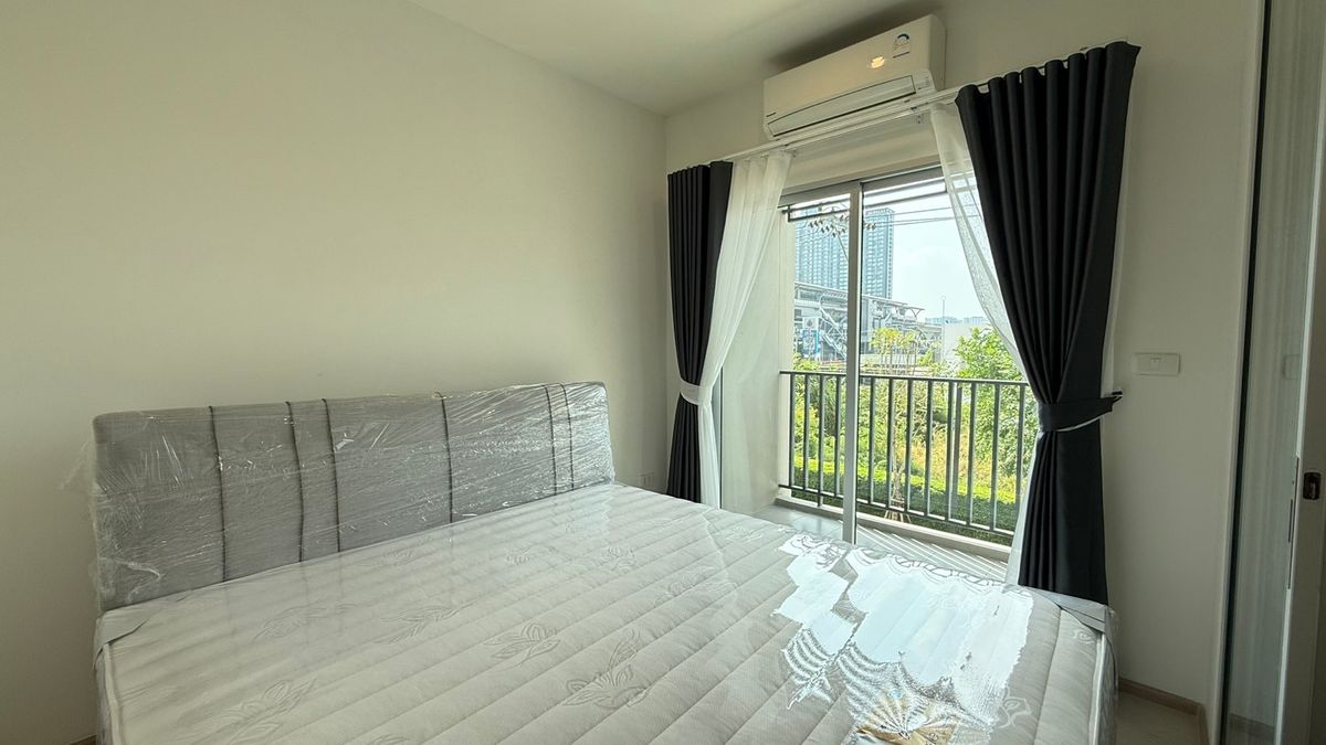 For RentCondoSamut Prakan,Samrong : ✨ Condo for rent, ready to stay in the Nich Monochang Sukhumvit Project - Grandfather Chao, fully decorated in a new room, good location next to BTS Grandfather 