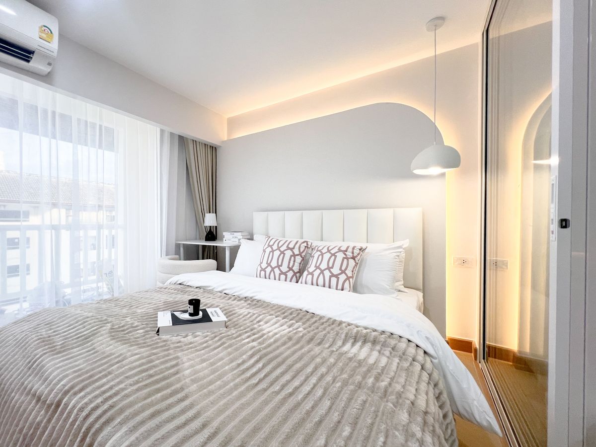 For SaleCondoLadprao101, Happy Land, The Mall Bang Kapi : Do not buy now, regret bad !!!! This price does not come often. Ladprao Condo Low Rise 32 sqm. The room barrier is ready.