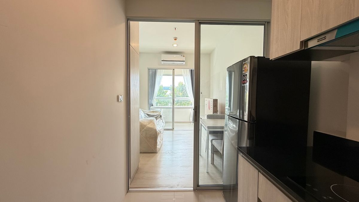 For RentCondoSamut Prakan,Samrong : ✨ Condo for rent, ready to stay in the Nich Monochang Sukhumvit Project - Grandfather Chao, fully decorated in a new room, good location next to BTS Grandfather 