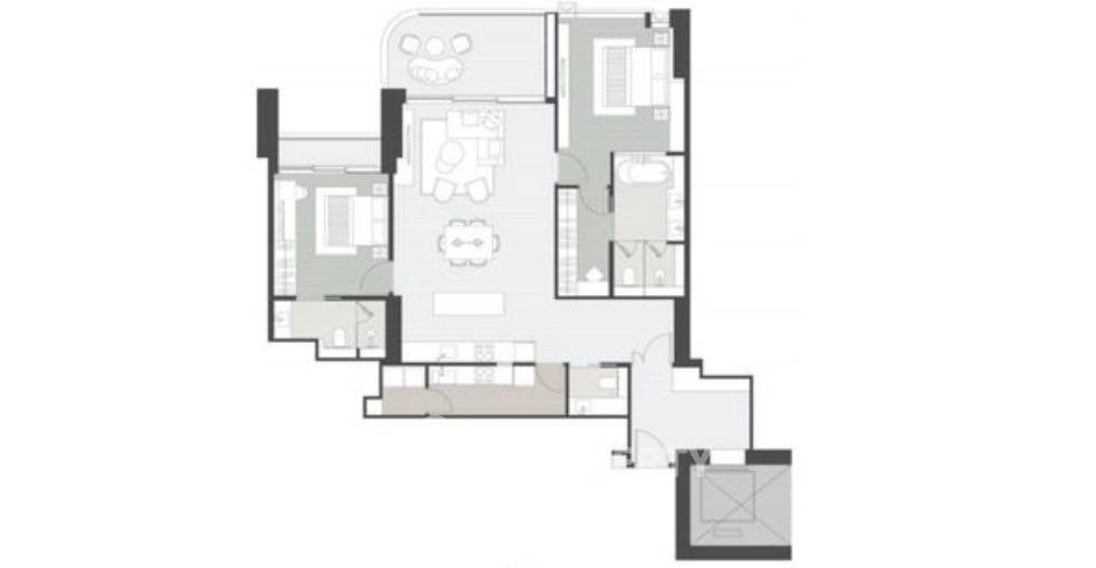 For SaleCondoBangna, Bearing, Lasalle : 2-BR Condo at Mulberry Grove The Forestias in Bang Kaeo