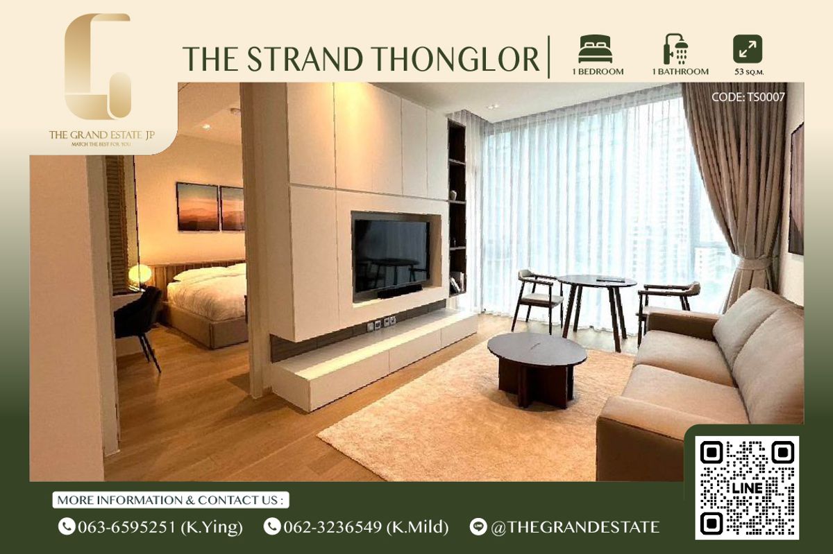 For RentCondoSukhumvit, Asoke, Thonglor : ⭐️The Strand Thonglor⭐️ Beautiful modern style room with complete furniture - Near BTS Thonglor