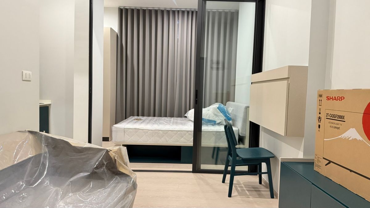 For RentCondoRattanathibet, Sanambinna : ✨ Condo for rent, ready to stay in the Flexi Rattanathibet Project, a new room, good location, connecting 3 train stations *does not accept foreigners