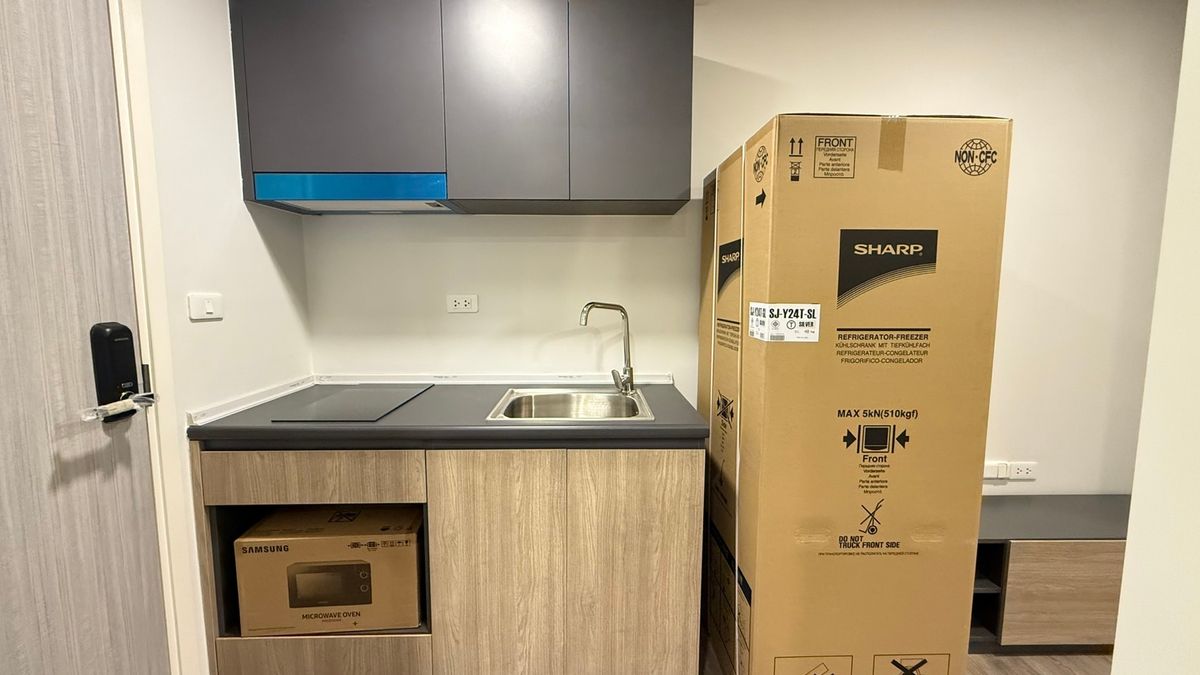 For RentCondoWongwianyai, Charoennakor : ✨ Condo for rent, ready to stay in the Flexi Sathorn -Charoen Nakhon project, 1 new room, good location, complete decoration *not accepting foreigners