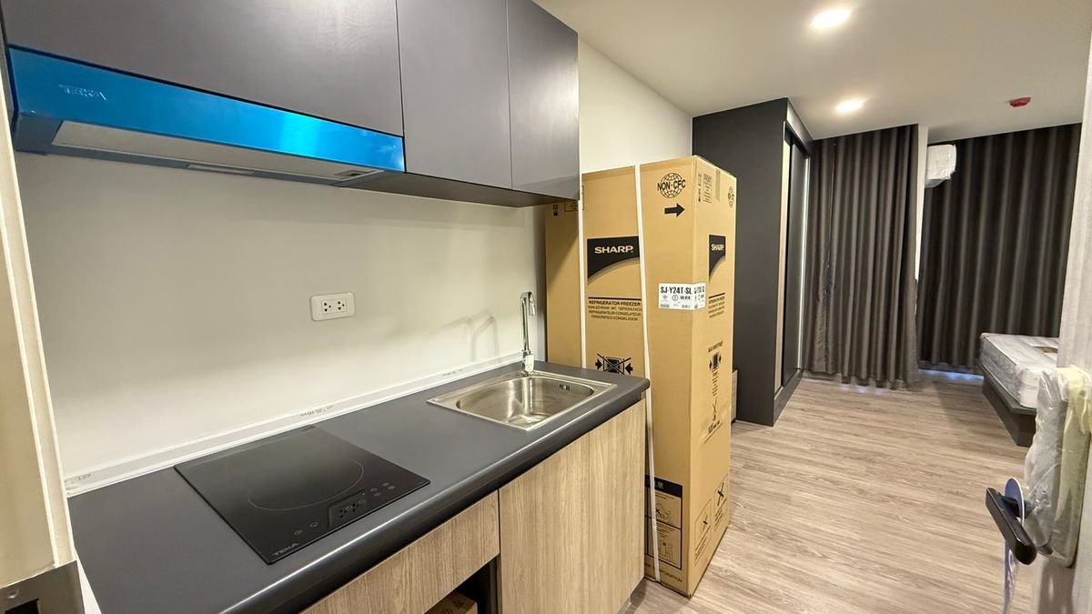 For RentCondoWongwianyai, Charoennakor : ✨ Condo for rent, ready to stay in the Flexi Sathorn -Charoen Nakhon project, 1 new room, good location, complete decoration *not accepting foreigners