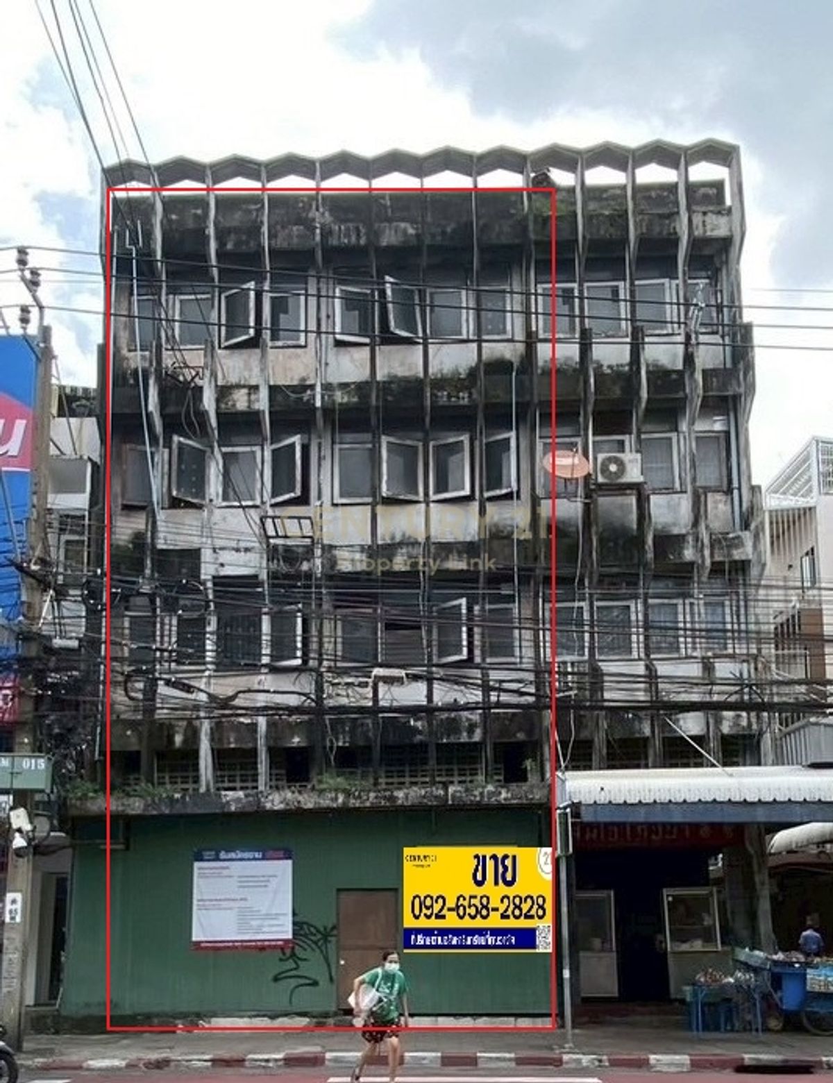 For SaleShop HouseRama3 (Riverside),Satupadit : Announcement for sale of two shophouses, 4 floors - Nang Linchi Road, on land area 29 sq.w. 448 sq.m. No.62-CB-68006