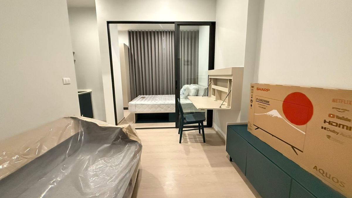 For RentCondoRattanathibet, Sanambinna : ✨ Condo for rent, ready to stay in the Flexi Rattanathibet Project, a new room, good location, connecting 3 train stations *does not accept foreigners