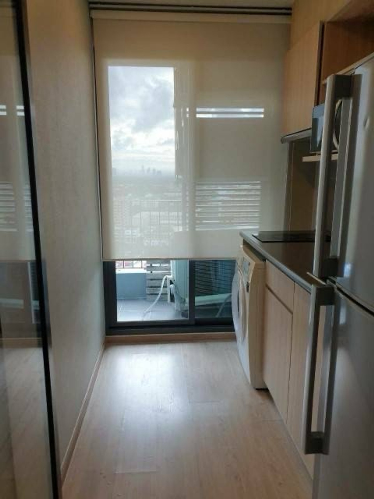 For RentCondoBangna, Bearing, Lasalle : Rent a 2 bedroom room, 1 bathroom, pool view