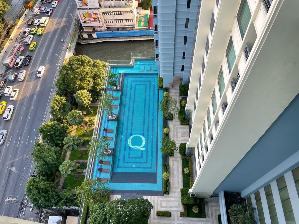 ให้เช่าคอนโดพระราม 9 เพชรบุรีตัดใหม่ RCA : 🔥ให้เช่าด่วน🔥 คิว อโศก  ติดรถไฟฟ้าใต้ดิน-mrt-สถานีเพชรบุรี เฟอร์ครบพร้อมเข้าอยู่