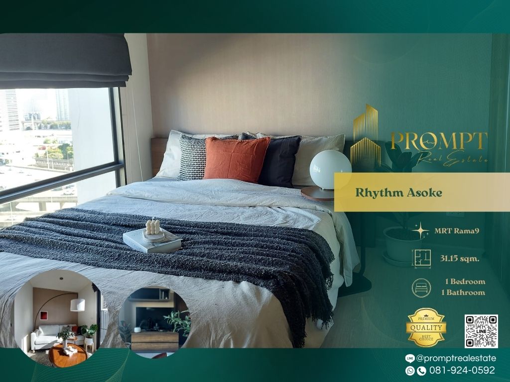 For RentCondoRama9, Petchburi, RCA : QR00968 - Rhythm Asoke  :  ริธึ่ม อโศก - MRT Rama9 / MRT Phetchaburi