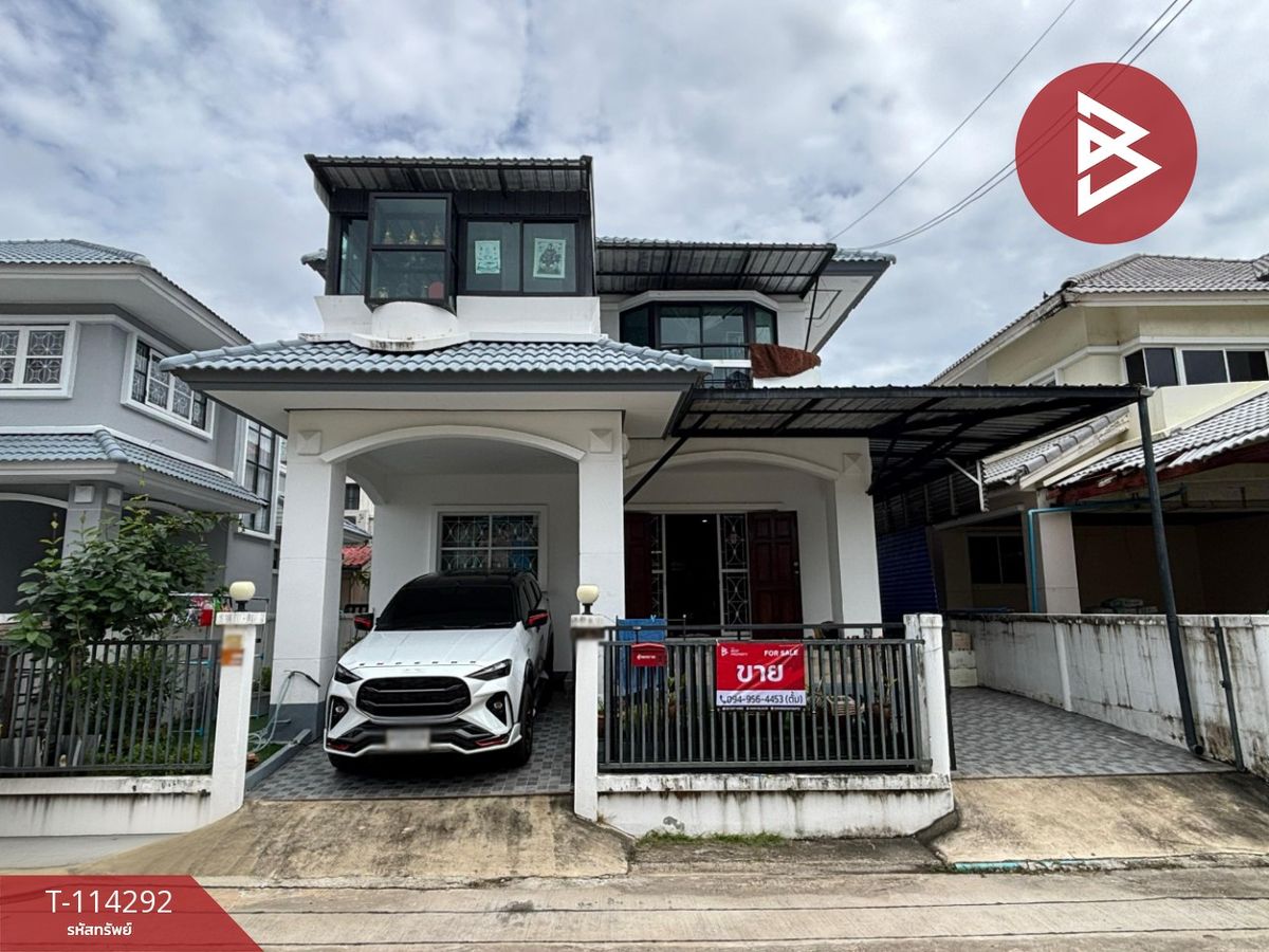 ขายบ้านสมุทรปราการ สำโรง :  ขายบ้านเดี่ยว หมู่บ้านเพลสแอนด์พาร์ค ประชาอุทิศ90 (Place & Park Prachauthit90) พระสมุทรเจดีย์ สมุทรปราการ