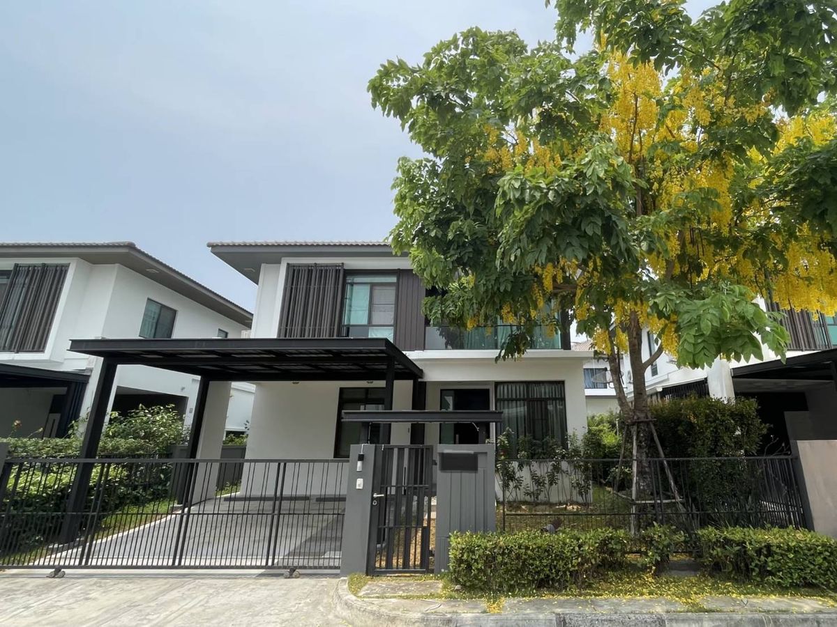 ให้เช่าบ้านลาดกระบัง สุวรรณภูมิ :  ให้เช่า บ้านเดี่ยว 2 ชั้น ม.มัณฑนา อ่อนนุช-วงแหวน3 บ้านสวยสภาพดี เฟอร์นิเจอร์ครบ พร้อมอยู่ ราคา 60,000 บาท