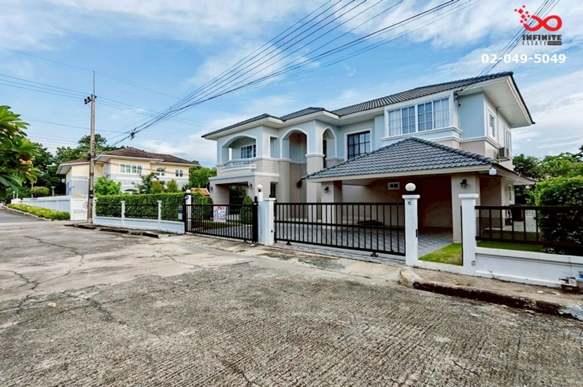 ขายบ้านปทุมธานี รังสิต ธรรมศาสตร์ : ขายบ้านเดี่ยวปทุมธานี รีโนเวทใหม่ 2 ชั้น 106 ตารางวา มณีรินทร์ เลค&ลากูน ใกล้รถไฟฟ้า พร้อมอยู่
