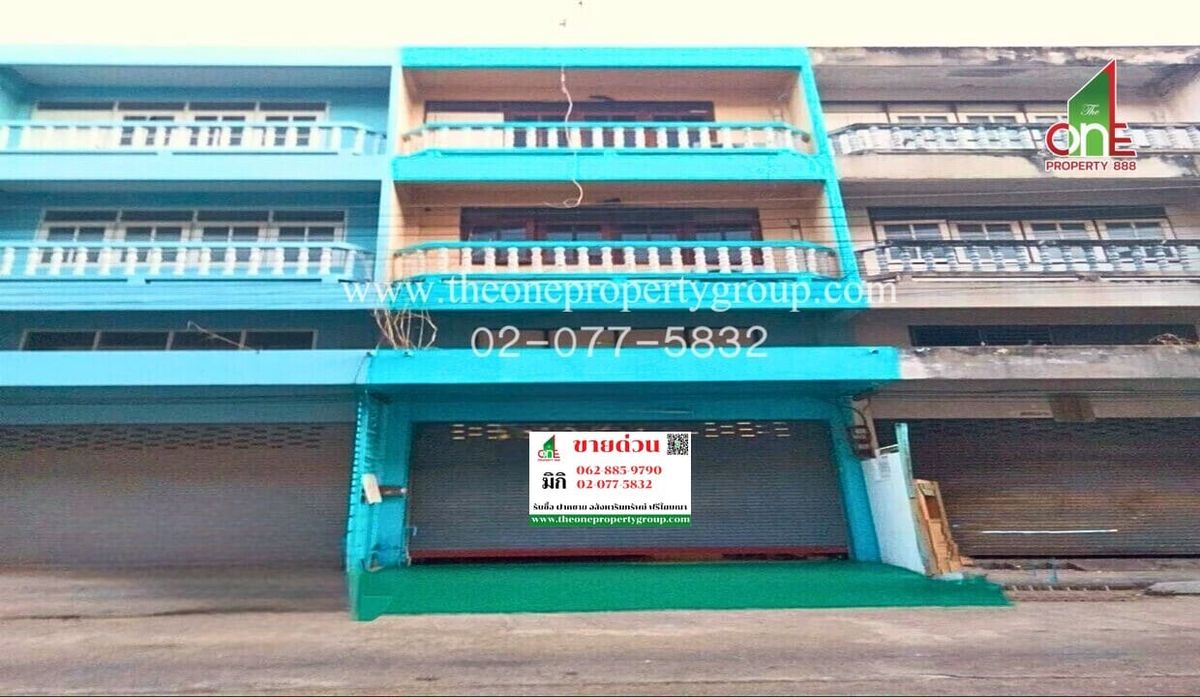 อาคารพาณิชย์ปทุมธานี รังสิต ธรรมศาสตร์ : อาคารพาณิชย์ 3 ชั้น 15 ตรว. ตกแต่งใหม่ ซ.สามกำนัน ถนน 345 ต.บางคูวัด ปทุมธานี