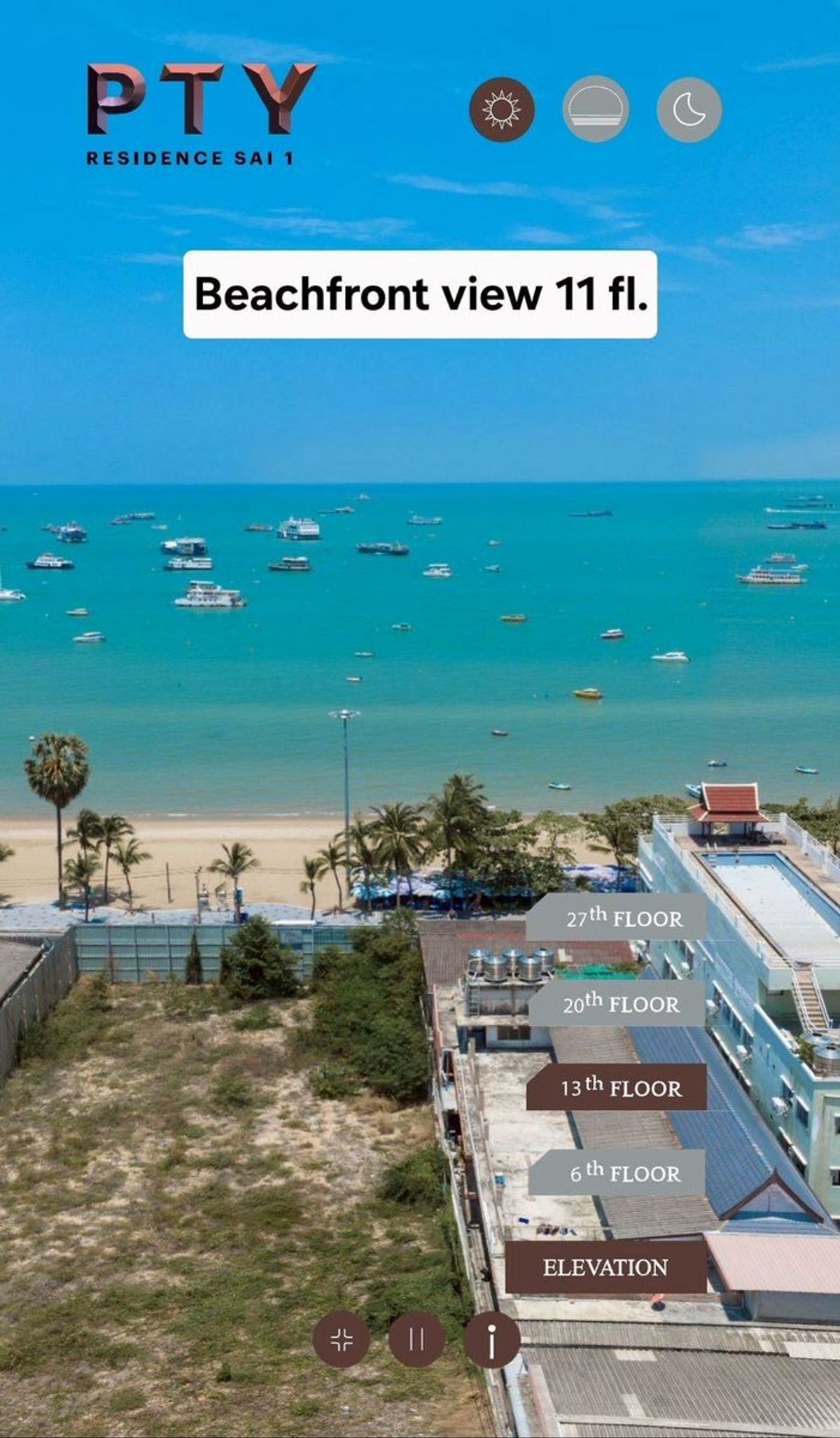 ขายคอนโดพัทยา บางแสน ชลบุรี สัตหีบ :  ขายคอนโดริมชายหาดในพัทยา – Sansiri PTY Residence Sai 1