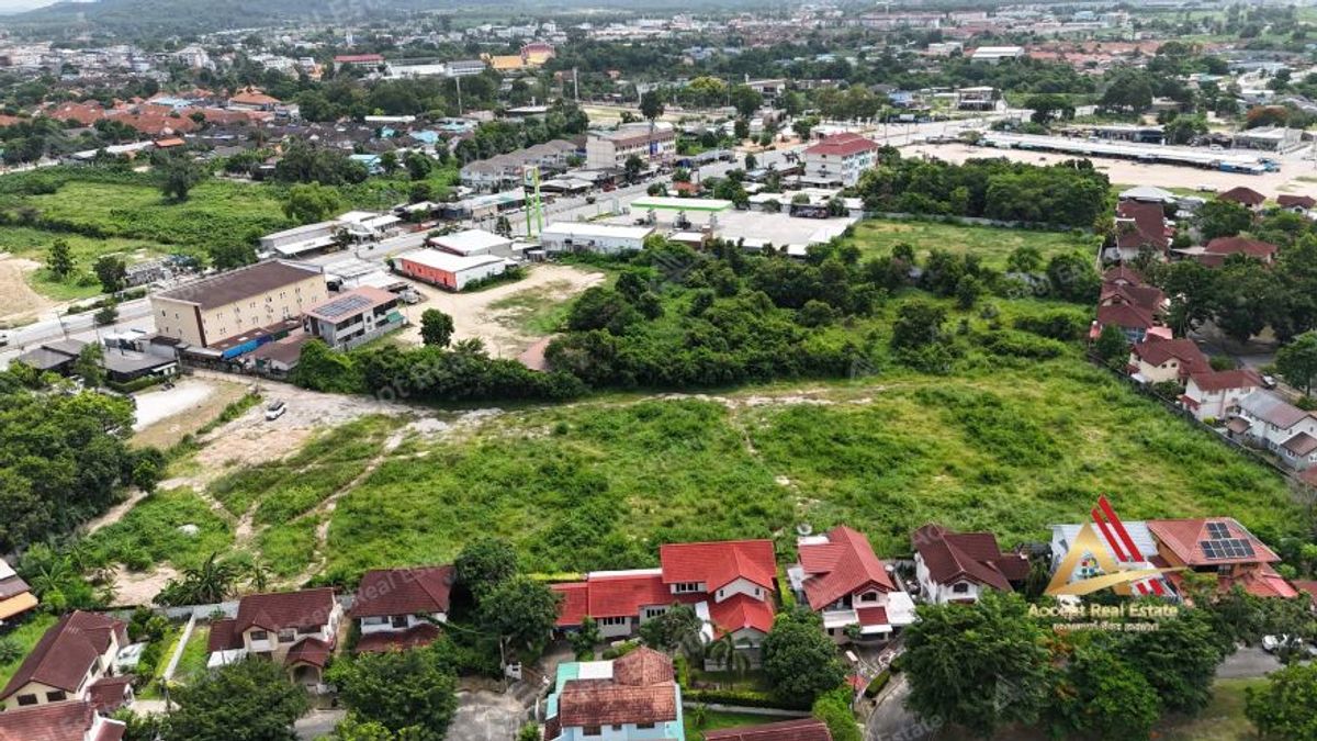 ขายที่ดินระยอง : ขายที่ดินเปล่าใจกลางเมือง บ้านฉาง ระยอง ทำเลดี ใกล้ถนนบูรพาพัฒน์แค่ 50 เมตร