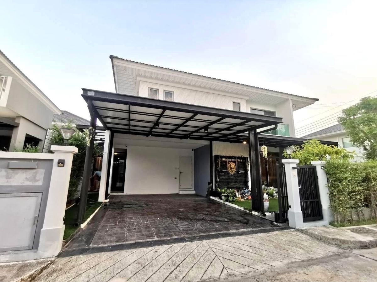 ขายบ้านลาดกระบัง สุวรรณภูมิ : บ้านเดี่ยว 2 ชั้น แปลงมุม ตกแต่งครบ Perfect Place สุขุมวิท 77 - สุวรรณภูมิ