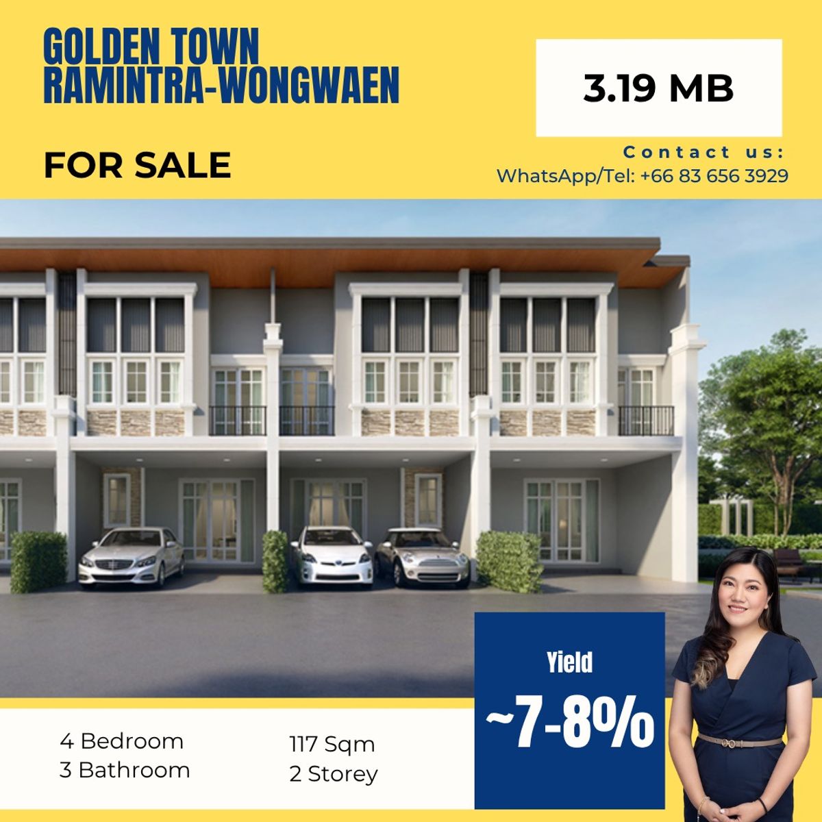 ขายทาวน์โฮมนวมินทร์ รามอินทรา : 🏡 ขายทาวน์โฮม 2 ชั้น ราคาดีที่สุดในโครงการ! โกลเด้นทาวน์ รามอินทรา–วงแหวน | Golden Town Ramintra–Wongwaen💥 เพียง 3,190,000 บาท เท่านั้น