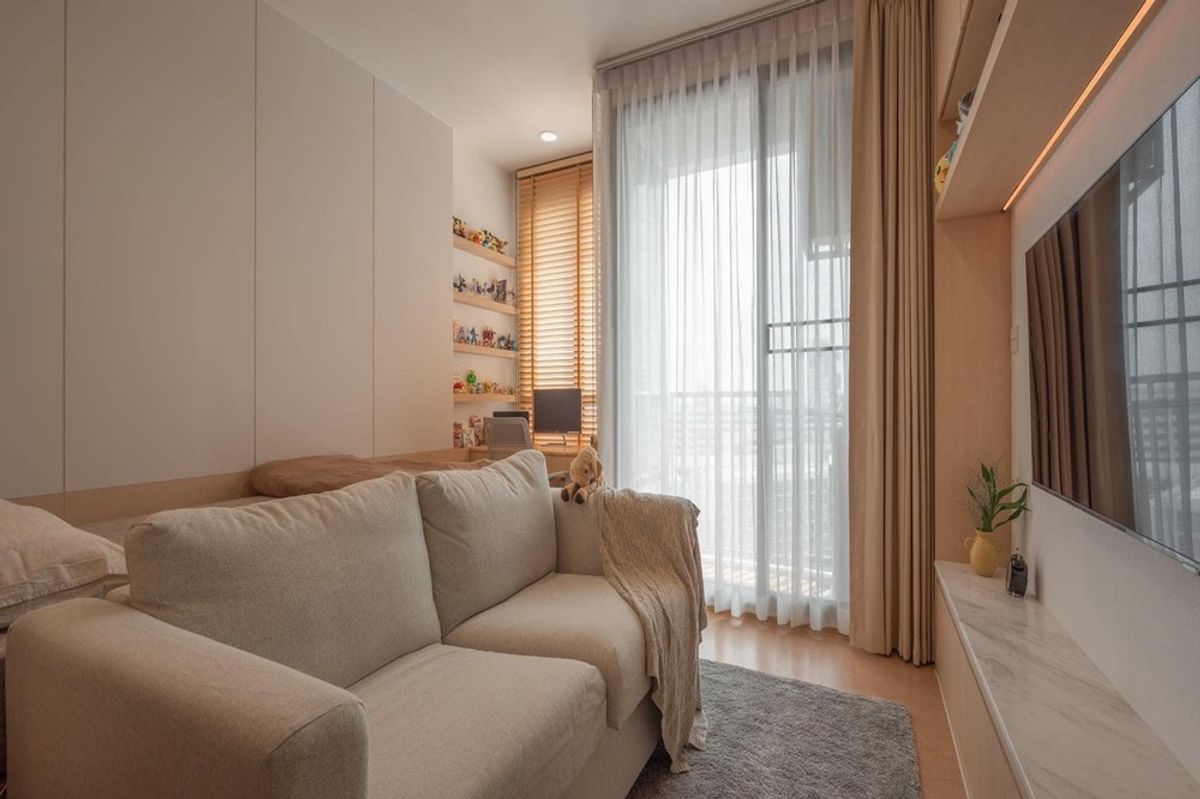 For SaleCondoLadprao, Central Ladprao : 🔥 Sale with tenant !!🔥 Code C20241000054..........Maru Ladprao 15, Studio room, 1 bathroom, high floor 10++, furnished, Special Deal!!📣📣