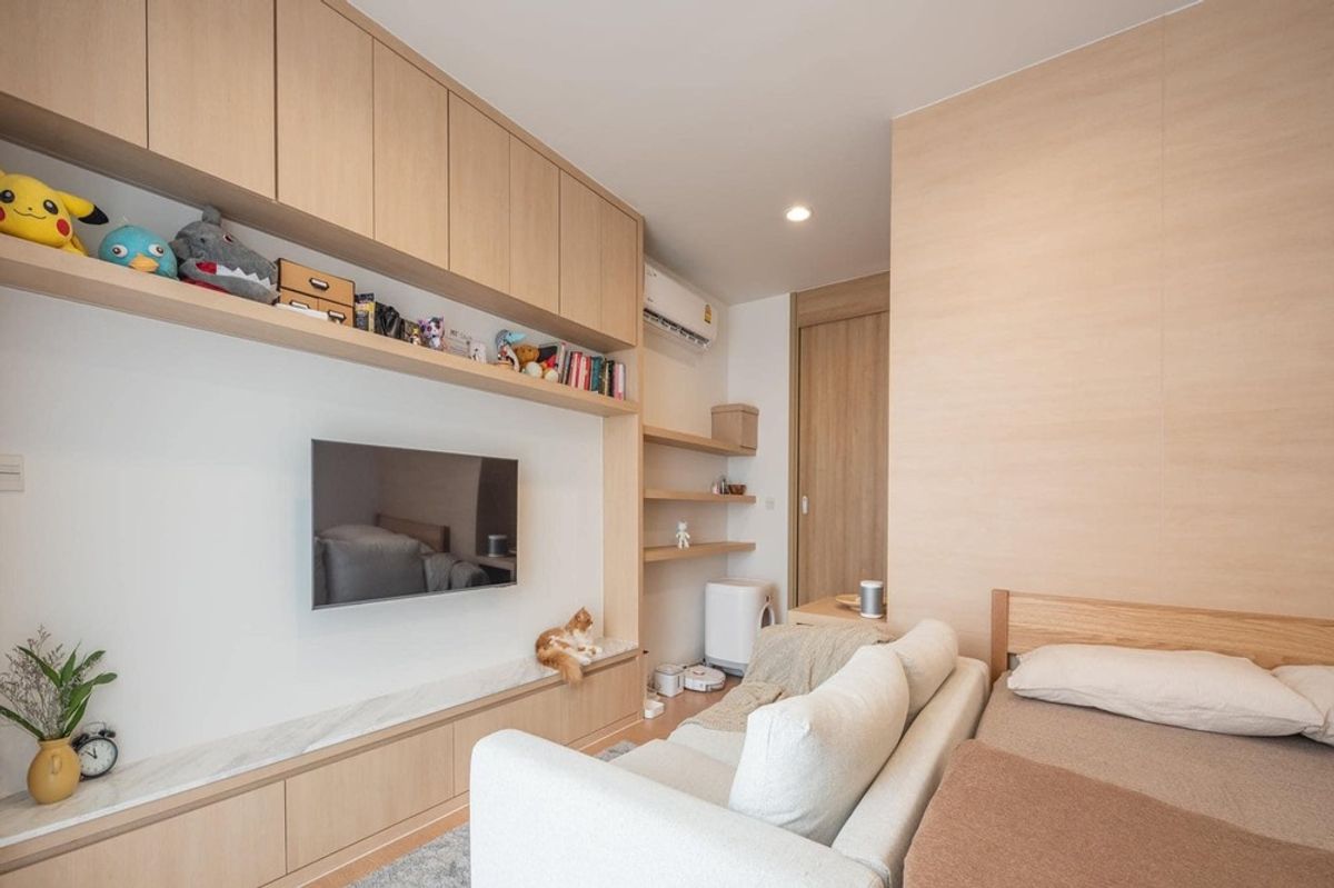 For SaleCondoLadprao, Central Ladprao : 🔥 Sale with tenant !!🔥 Code C20241000054..........Maru Ladprao 15, Studio room, 1 bathroom, high floor 10++, furnished, Special Deal!!📣📣