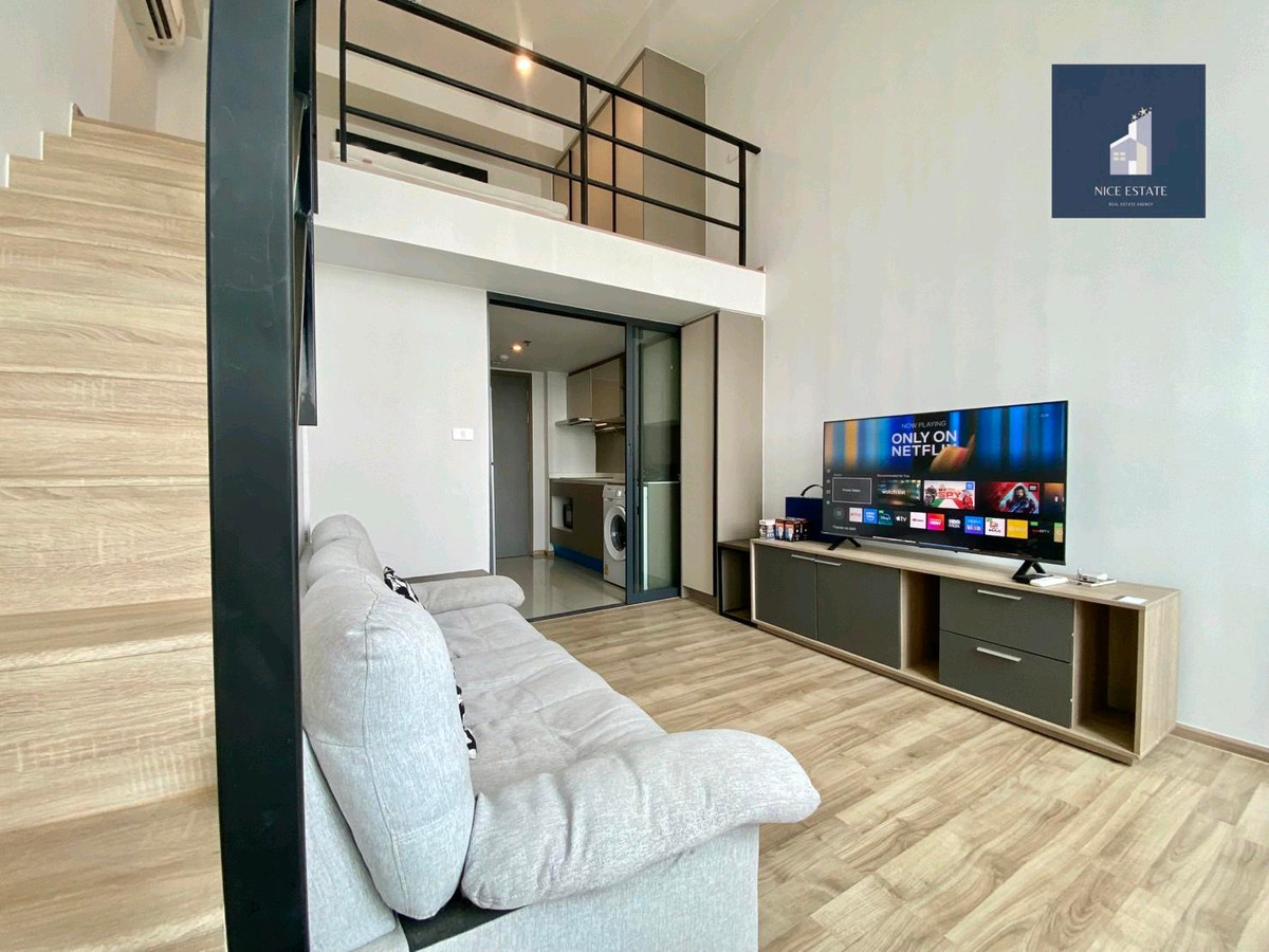 ให้เช่าคอนโดพระราม 9 เพชรบุรีตัดใหม่ RCA : Ideo Rama 9 - Asoke lofts 1bedroom high floor close to elevator