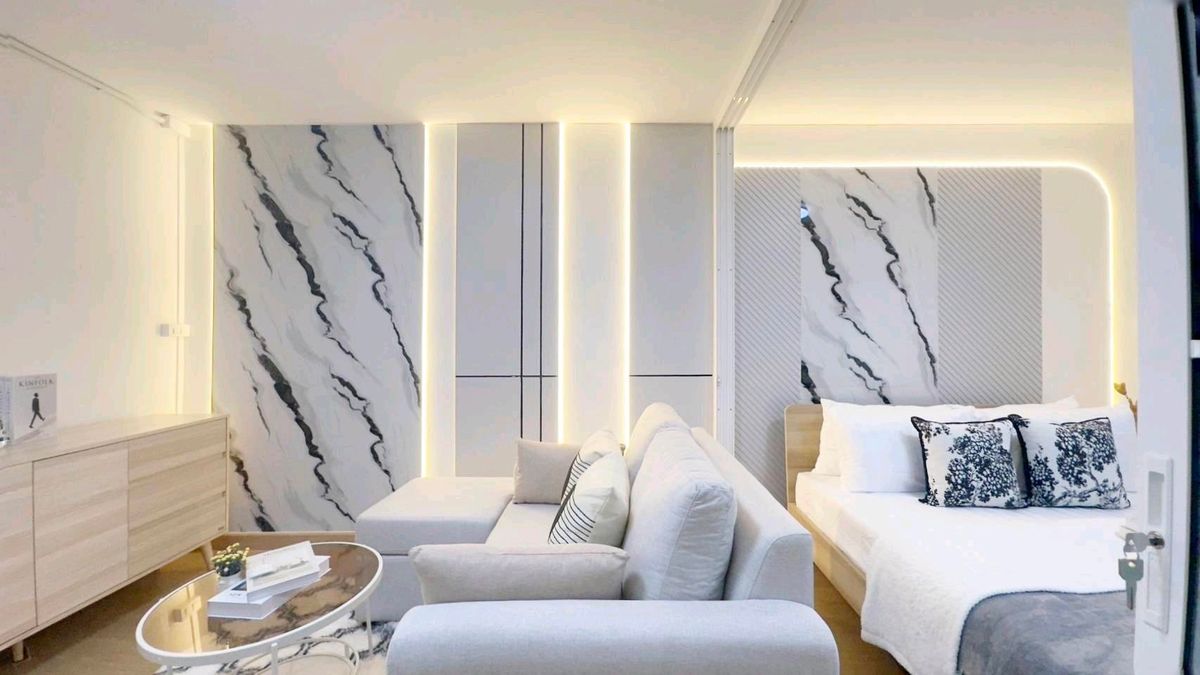 For SaleCondoOnnut, Udomsuk : Looking for it, right? This room answers! Low installments near the train. Walk to BTS in 5 minutes! Life doesnt have to be in a hurry. If there is a condo near BTS like this 🏡 Baan Chomdao onnut (Chom On Nut Dao)