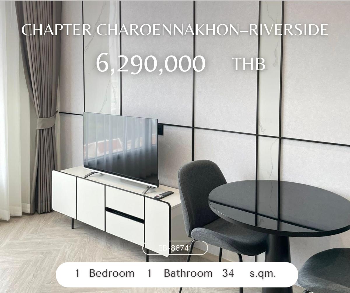 For SaleCondoWongwianyai, Charoennakor : Chapter Charoennakhon–Riverside คอนโดใหม่ ห้องตกแต่งสวย ชมวิวแม่น้ำเจ้าพระยา