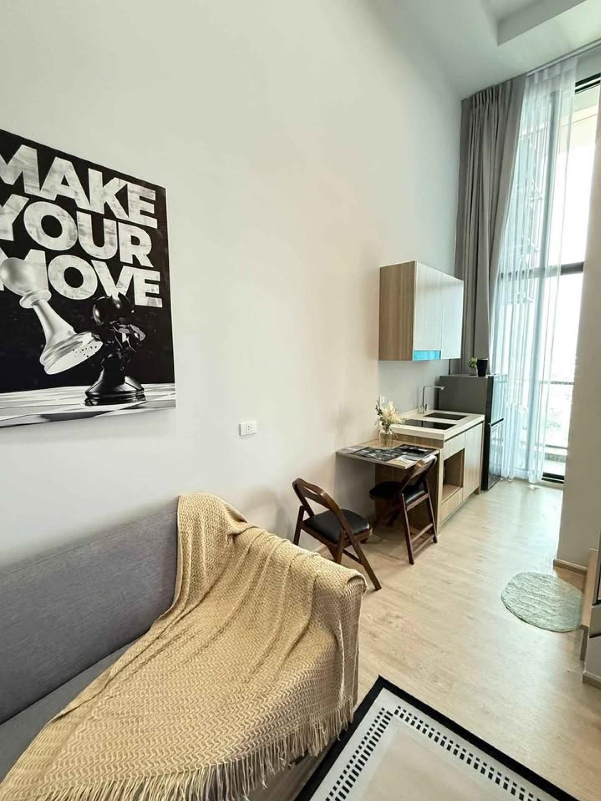 For RentCondoThaphra, Talat Phlu, Wutthakat : Altitude Unicorn Sathorn-Tha Phra, 2 bed, 24000 per month