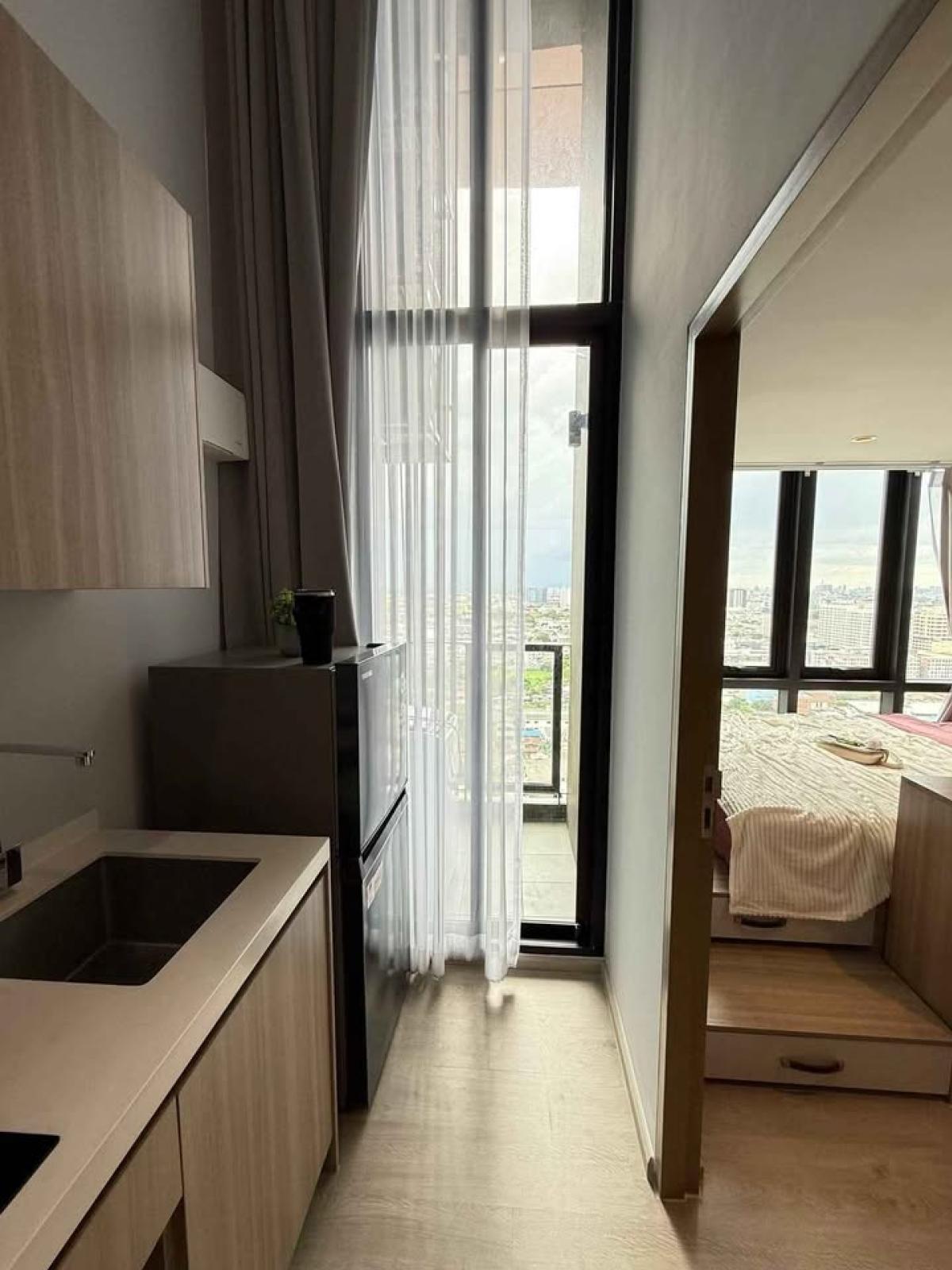 For RentCondoThaphra, Talat Phlu, Wutthakat : Altitude Unicorn Sathorn-Tha Phra, 2 bed, 24000 per month