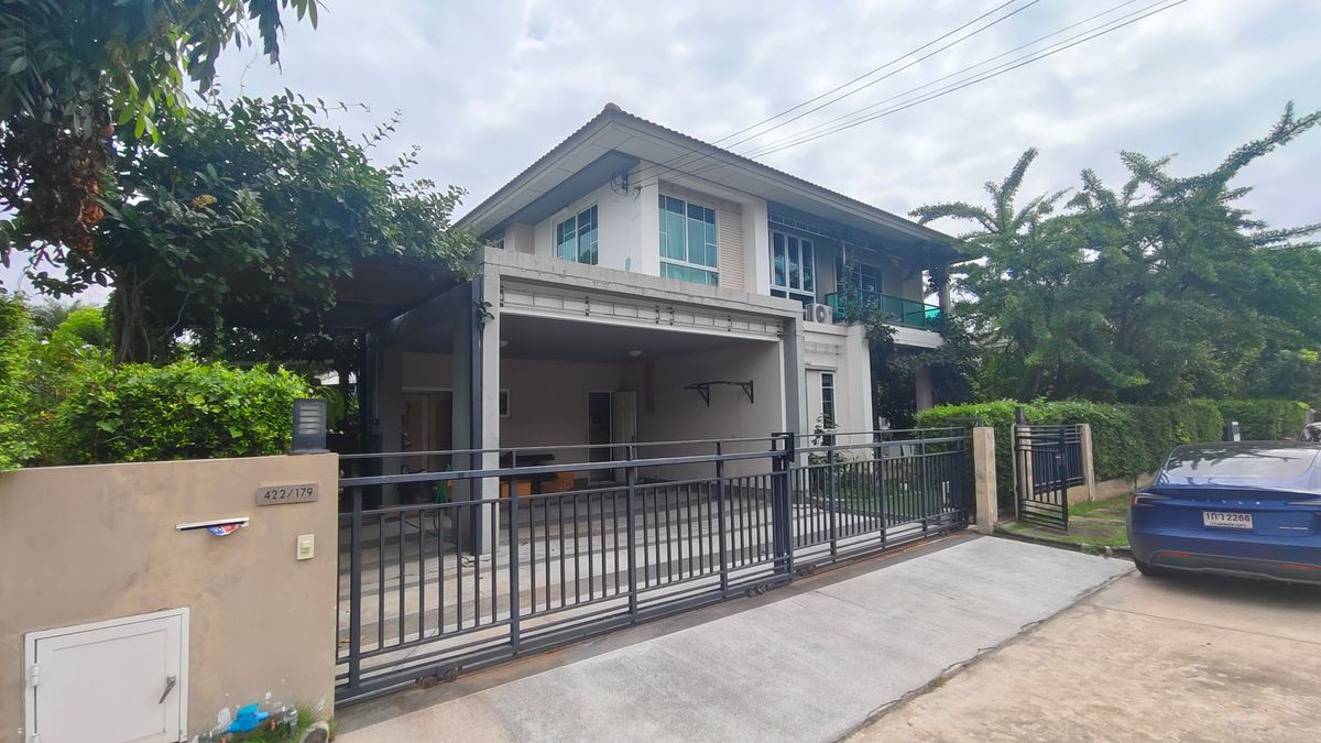 ขายบ้านเลียบทางด่วนรามอินทรา : ขาย บ้านเดี่ยว 110 ตร.ว. ฮาบิเทีย เวนต์ Habitia Vent คลองสามวา 