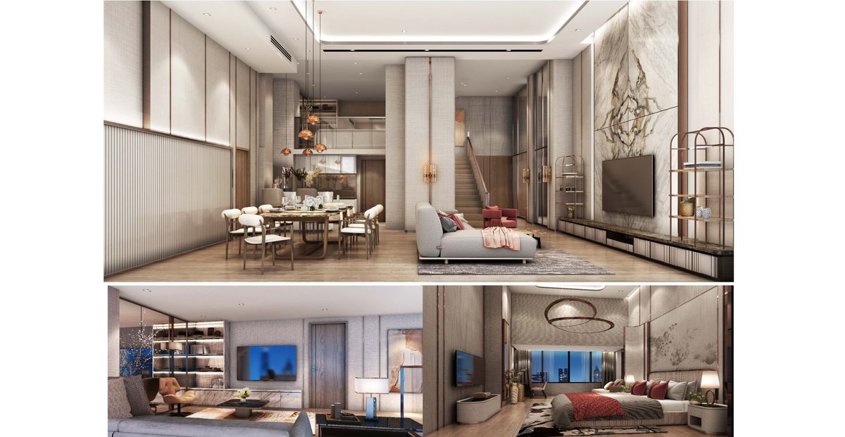For SaleCondoRama9, Petchburi, RCA : 🔥 (New Arrival !!) Duplex Penthouse 276 sqm. Landmark @mrta Station, a new condo in the heart of Rama 9 💖
