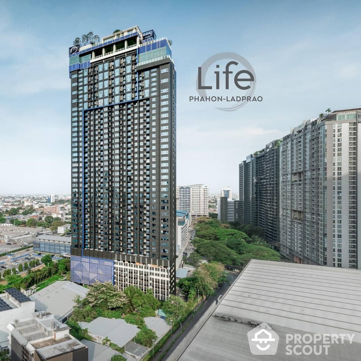 For SaleCondoLadprao, Central Ladprao : 1-BR Condo at Life Phahon-Ladprao near BTS Ha Yaek Lat Phrao