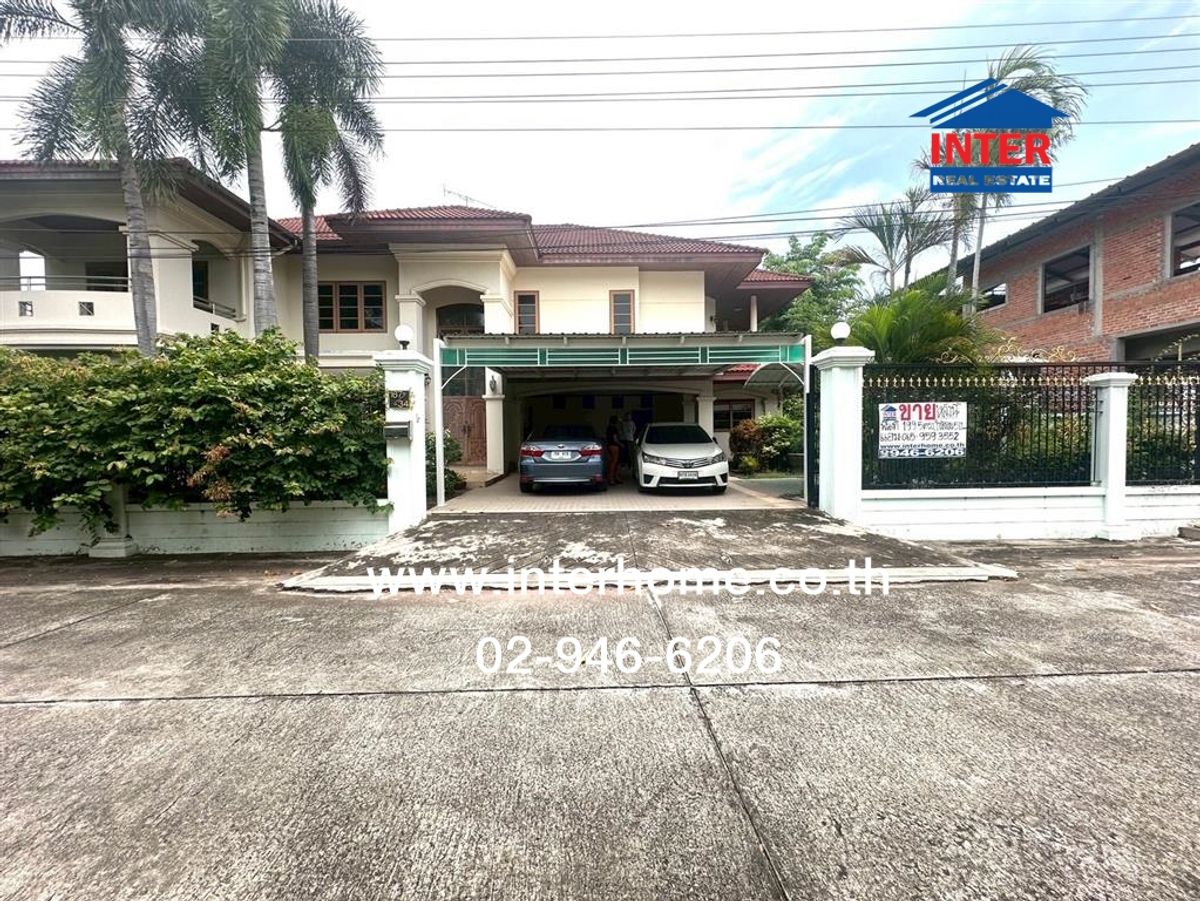 For SaleHousePattaya, Bangsaen, Chonburi : 2 storey detached house 199.5 sq.w. Village by the Sea 1 Phraya Satcha Road Sukhumvit Road, parallel way, Chon Buri, Chon Buri