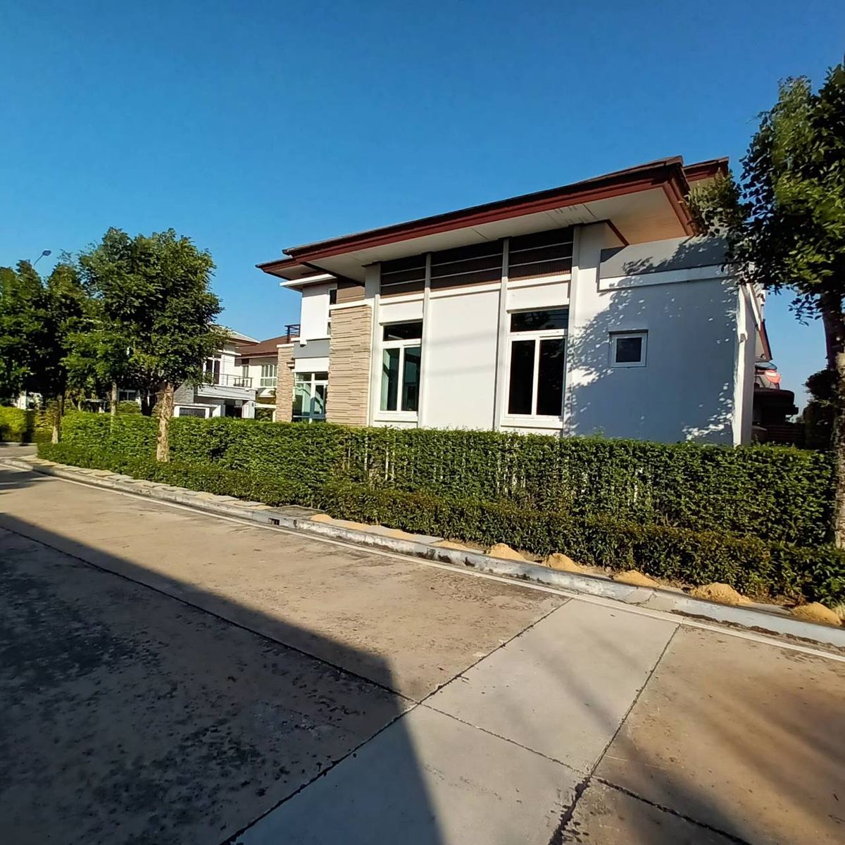 For SaleHousePhutthamonthon, Salaya : House for sale, NC, Royal Pinklao, behind the corner of 102.80 sq.w., 4 bedrooms, 4 bathrooms, in every bedroom