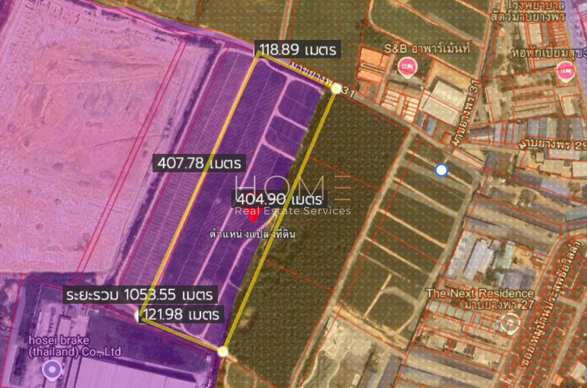 ขายที่ดินระยอง : ✨ ลงทุนก้าวกระโดด! ที่ดิน 30 ไร่ ผังม่วงหายาก ติดนิคมฯ ชั้นนำ ✨ (FOR SALE) NUT2159