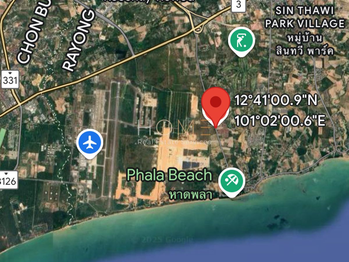 ขายที่ดินระยอง : ที่ดิน 9 ไร่ ถนนพลา ใกล้สนามบินอู่ตะเภา / ไร่ละ 7.5 ล้าน (ขาย), Land 9 Rai Pla Road near U-Tapao Airport / 7.5M per Rai (FOR SALE) NUT2173