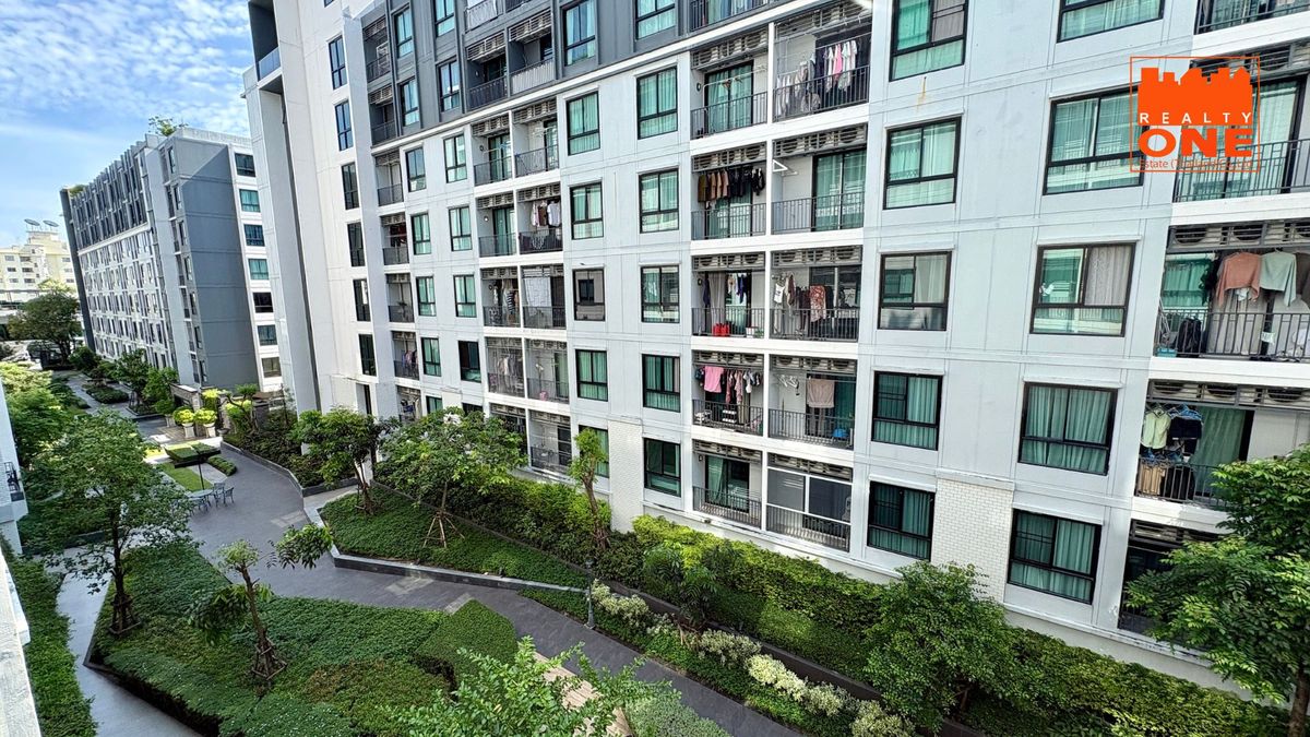 For SaleCondoBangna, Bearing, Lasalle : Sale: Notting Hill Sukhumvit 105 (Lasalle) bedroom plus (2 bedrooms) Building D, 4th Floor — Only 500 meters from BTS Bearing Station
