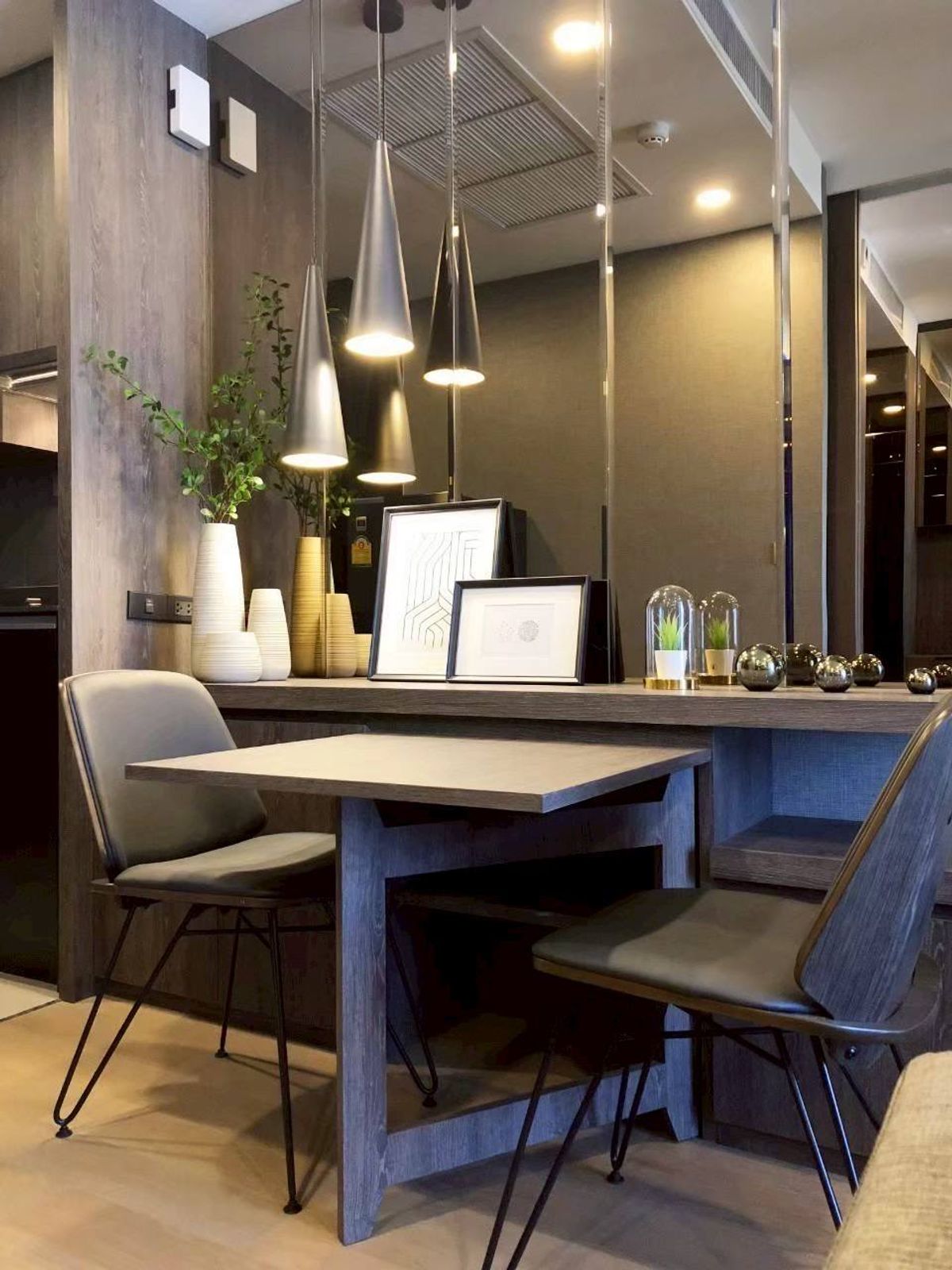 For RentCondoSiam Paragon ,Chulalongkorn,Samyan : Ashton Chula Silom【𝐑𝐄𝐍𝐓】🔥Dark tone, polite, simple but cool, suitable for all genders and styles🔥 Contact Line ID: @hacondo