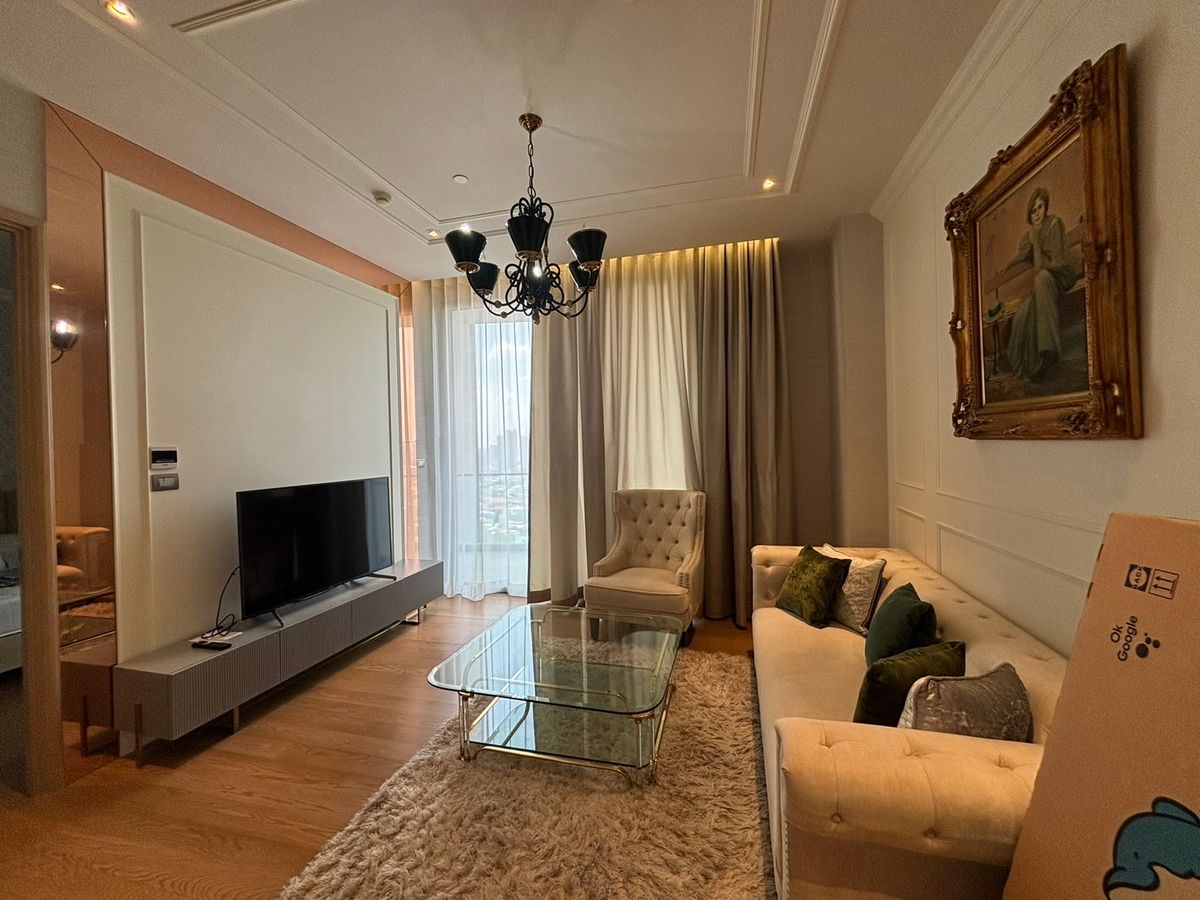 ให้เช่าคอนโดวงเวียนใหญ่ เจริญนคร : For Rent Magnolias Waterfront Residences  1bed size 67 sq.m. F/F Ready to move in