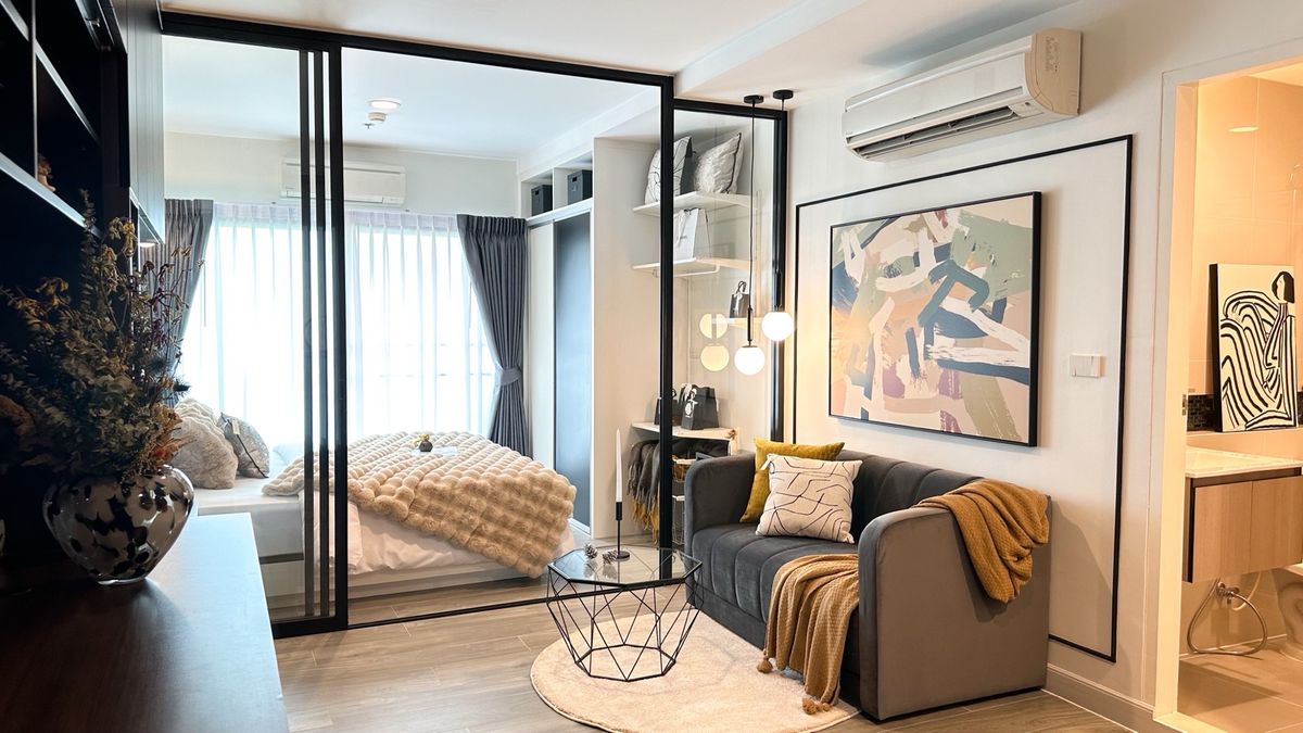 ขายคอนโดรัชดา ห้วยขวาง : 🔥6.4-6.6% Rental Yield🔥ราคาดีแต่งสวยเพียงห้องเดียวเท่านั้น Fuse Miti Sutthisan-Ratchada(ฟิวส์ มิติ สุทธิสาร-รัชดา)