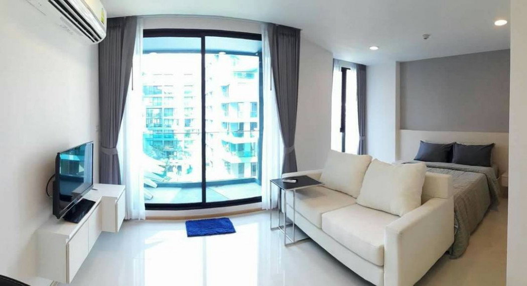 For RentCondoPattaya, Bangsaen, Chonburi : For rent, Aqua Condominium 34 sq.w. near Jomtien Beach, Fully furnished